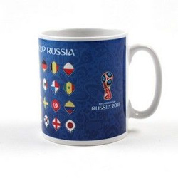 Kubek MŚ Rosja 2018 flagi drużyn (oficjalny produkt)