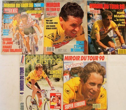 Magazyn Miroir du Tour 1979-1990 + autograf Grega LeMonda (13 numerów)