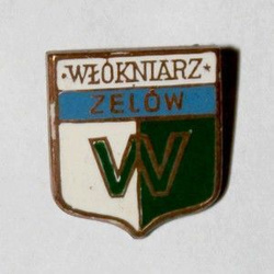 Odznaka Włókniarz Zelów (PRL, emalia)