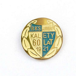 Odznaka 60 lat RKS Unia Kalety (PRL, lakier)