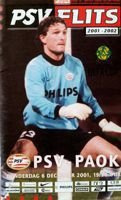 Program PSV Eindhoven - PAOK Saloniki Puchar UEFA (06.12.2001)