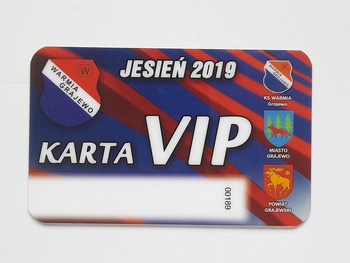 Bilet Karnet VIP Warmia Grajewo runda jesienna 2019 (IV liga)