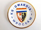 Talerz porcelanowy ozdobny KS Gwardia Wrocław (PRL, fabryka porcelany Wawel)