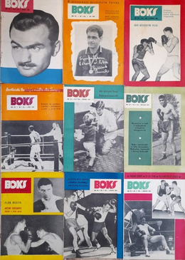 Miesięcznik Boks 1965 (9 numerów) 