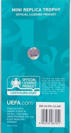 Mini Replika Pucharu - Euro 2020 (oficjalny produkt) 10,5 cm