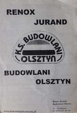 Program Renox Jurand Budowlani Olsztyn I liga Rugby (jesień 2001)