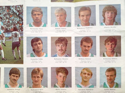 Program informator Żalgiris Wilno piłka nożna 1989
