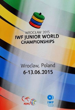 Program Mistrzostwa Świata Juniorów w Podnoszeniu Ciężarów Wrocław 2015