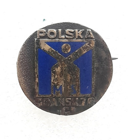 Odznaka Mistrzostwa Świata w hokeju na lodzie 1976 - Grupa C, Gdańsk (emalia)