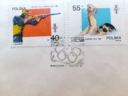 3 Koperty FDC Letnie Igrzyska Olimpijskie Seul 1988 (Polska)