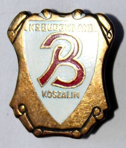 Odznaka KS Budowlani Koszalin (PRL, emalia)