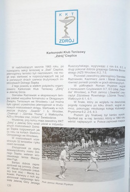 50 lat jeleniogórskiego tenisa 1946-1996