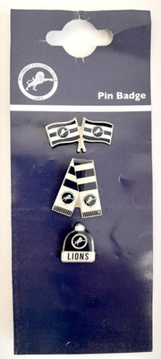 Odznaki Millwall FC - Flagi, Szalik, Czapka - 3 sztuki (produkt oficjalny)