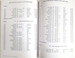 Światowe listy lekkoatletyki 2009 (IAAF)