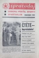 Biuletyn Koła Sympatyków Sparty Praga (lipiec 1982)