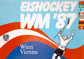 Program oficjalny Mistrzostwa Świata w hokeju na lodzie Wiedeń 1987