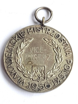 Medal srebrny VI Akademickie Mistrzostwa Polski 1956