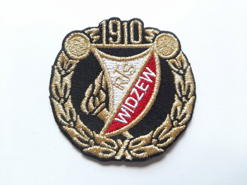 Naszywka herb RTS Widzew Łódź złoto-czarny
