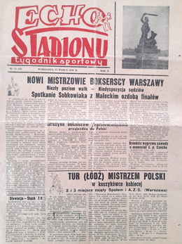 Tygodnik sportowy Echo Stadionu 1945-1946 (8 numerów)