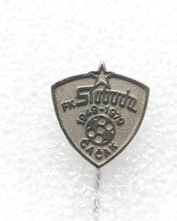 Odznaka 50 lat FK Sloboda Cacak (Serbia, metalowa, sygnowana)