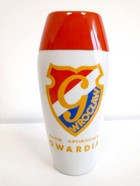 Wazon porcelanowy KS Gwardia Wrocław (PRL, fabryka porcelany Karolina)