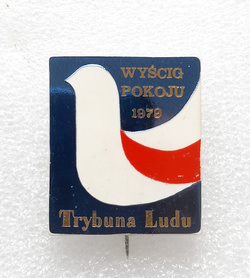 Odznaka Wyścig Pokoju 1979 Trybuna Ludu (plastik)