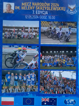 Program Żużlowy Mecz Narodów 2024 im. Heleny Skrzydlewskiej (12.5.2024)