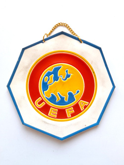 Proporczyk Polski Związek Piłki Nożnej UEFA stary