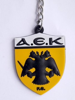 Brelok AEK Ateny herb gumowy (produkt oficjalny)