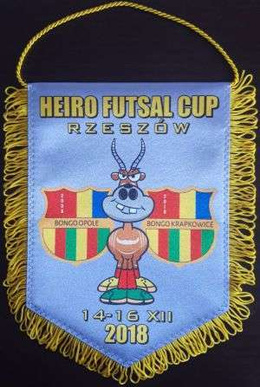 Proporczyk turniej Heiro Futsal Cup Rzeszów  14-16.12.2018