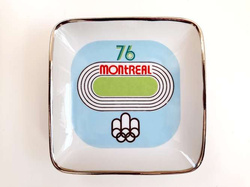 Talerz porcelanowy Igrzyska Olimpijskie Montreal 1976 (sygnowany)