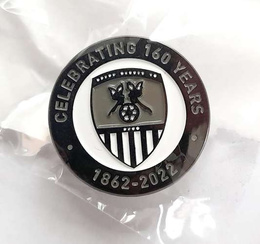 Odznaka 160 lat Notts County FC 1862-2022 (produkt oficjalny)