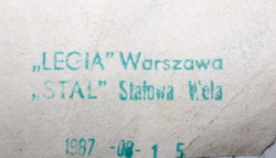 Bilet Legia Warszawa - Stal Stalowa Wola I liga (15.08.1987)