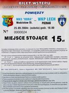 Bilet MKS Odra Wodzisław Śląski - Lech Poznań Idea Ekstraklasa (25.09.2004)
