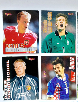 Karty Słynni zagraniczni piłkarze 1998-1999 - 27 sztuk (Bravo Sport)