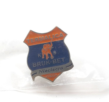 Odznaka Bruk-Bet Termalica Nieciecza stary herb (produkt oficjalny, lakier)