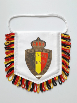 Proporczyk Belgijski Związek Piłki Nożnej, dwustronny mały (stary herb)