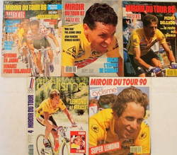 Magazyn Miroir du Tour 1979-1990 + autograf Grega LeMonda (13 numerów)