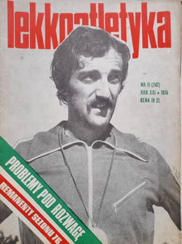 Miesięcznik Lekkoatletyka Rocznik 1976 (10 numerów, brak nr 7 i 12)