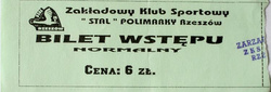 Bilet ZKS Stal Polimarky Rzeszów (1999)