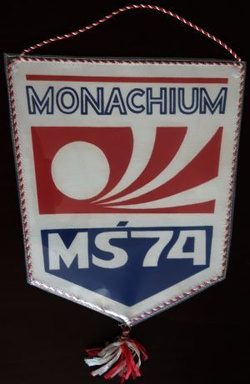 Proporczyk Mistrzostwa Świata Niemcy Monachium 1974