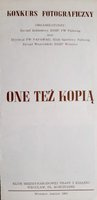 Informator One też kopią. Konkurs fotograficzny