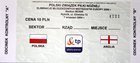 Bilet mecz Polska - Anglia eliminacje Mistrzostw Europy U-21 (07.09.2004)
