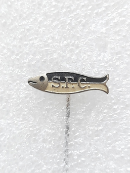 Odznaka Santos FC maskotka Peixe (Brazylia, lakier)