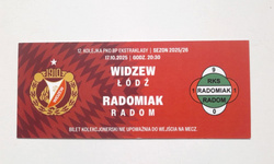 Bilet kolekcjonerski mecz Widzew Łódź - Radomiak Radom, PKO BP Ekstraklasa (17.10.2025)