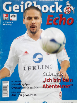 Program mecz 1. FC Koeln - 1.FC Nurnberg, Bundesliga (11.3.2006)