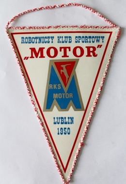 Proporczyk RKS Motor Lublin piłka nożna (PRL)