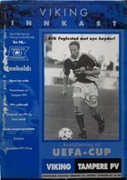 Program Viking Stavanger – Tampereen Pallo-Veikot Puchar UEFA (22.08.1995)