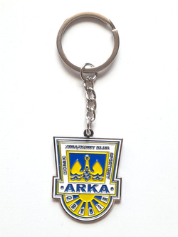 Brelok Arka Gdynia herb, metalowy (produkt oficjalny) 