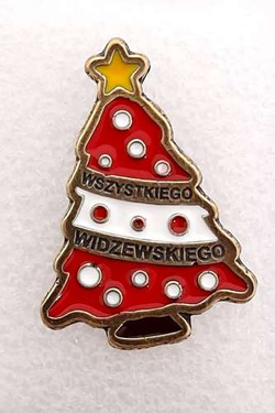 Odznaka Widzew Łódź choinka (produkt oficjalny)